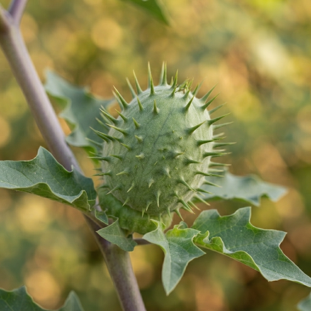 Spiny fruit (capsule) of datura