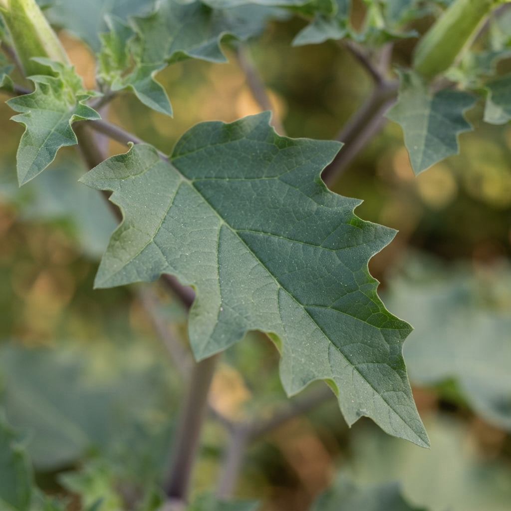 Large toothed datura leaf